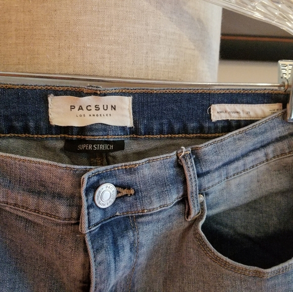 Pacsun embroidered jeans bohemian jeans flowers - Picture 3 of 4